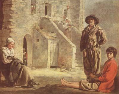  Peasants at their Cottage Door,undated (mk08)